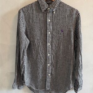 Ralph Lauren - Black and White Gingham Linen Shirt